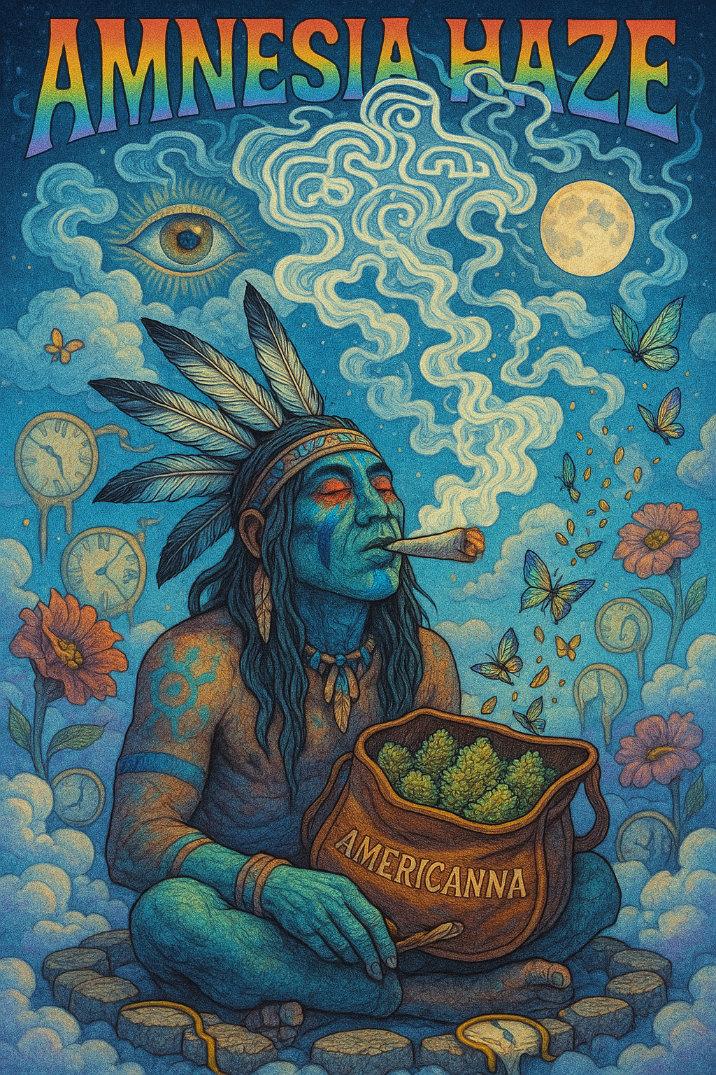 Amnesia Haze de AMERICANNNA: sativa potente y aromática, ideal para mentes creativas. Descubre sus efectos energizantes y sabor cítrico inconfundible.